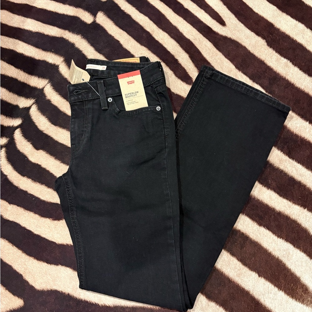 Levi's superlow bootcut Black Jeans